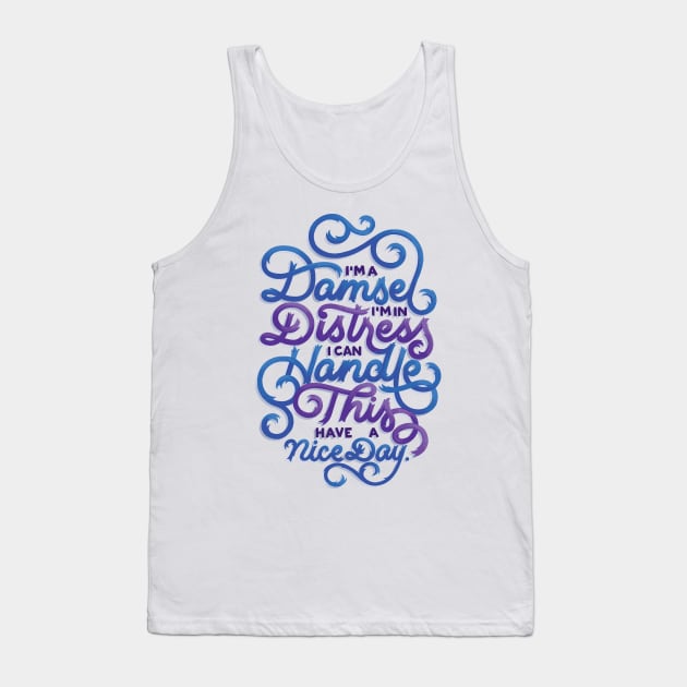 Damsel in Distress Tank Top by polliadesign